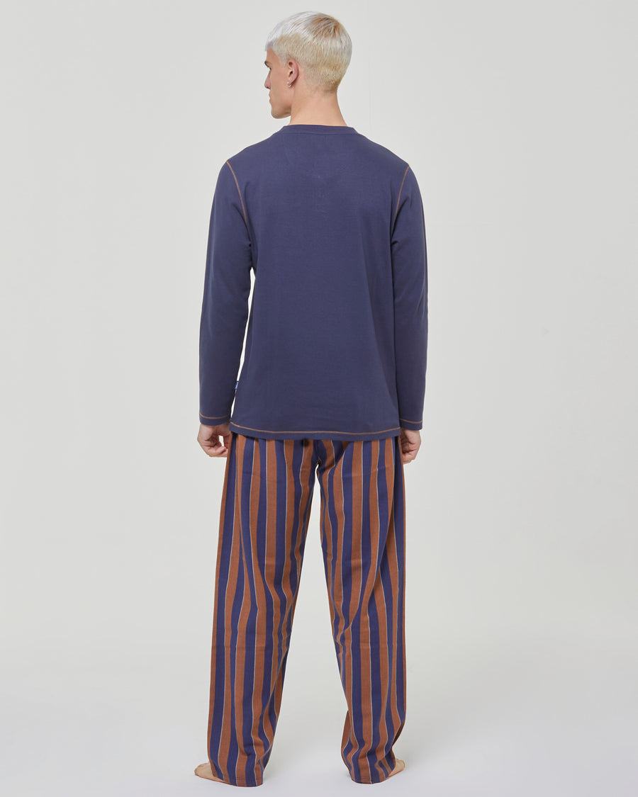 Pyjama long en coton interlock Zenzero