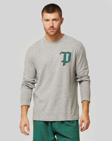 Pyjama long en coton interlock et flanelle Cumino