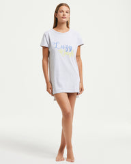 T-shirt long en coton Carina