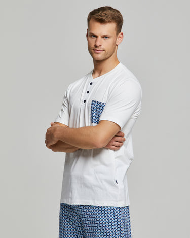 Pyjama long en coton Giuliano