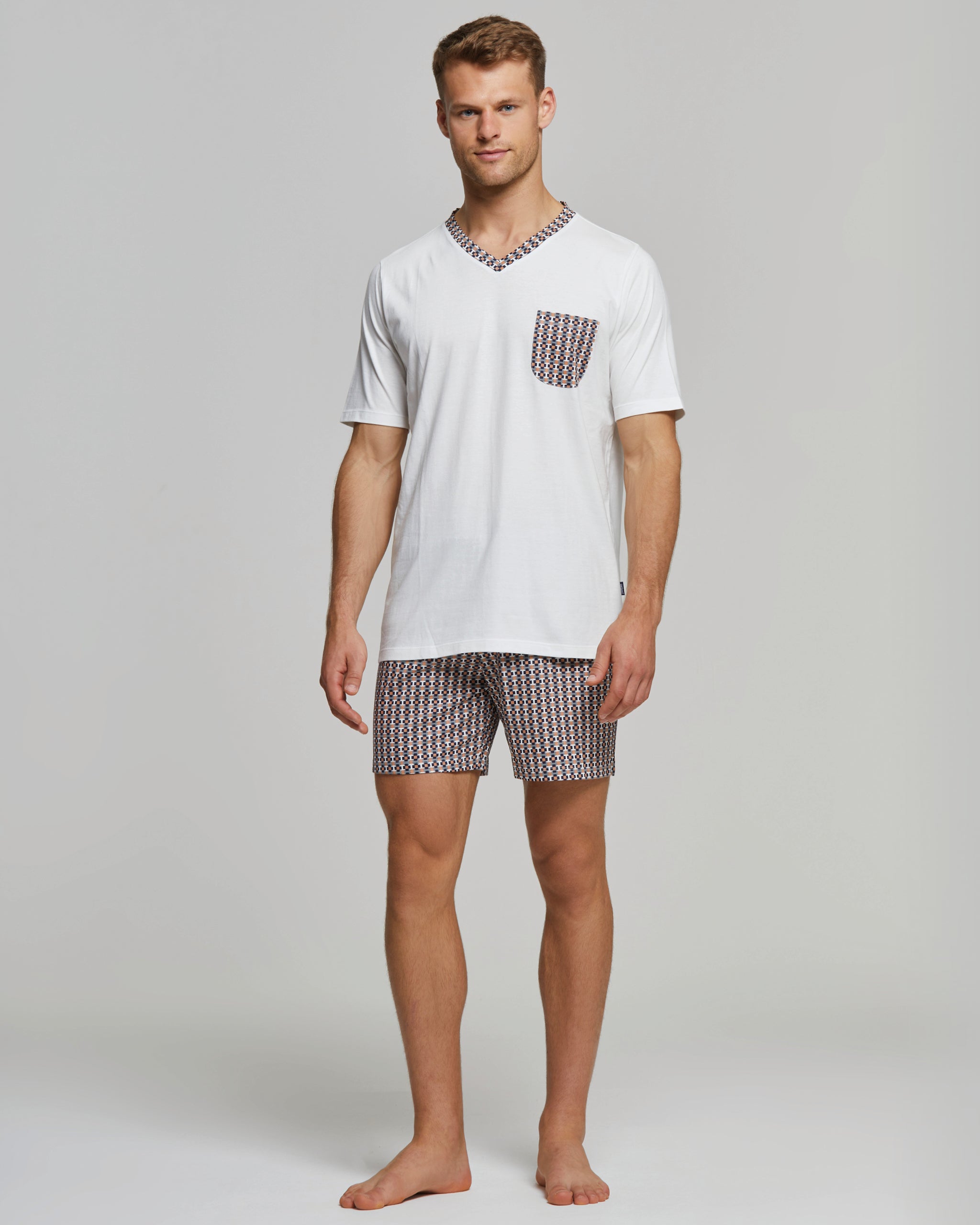 HUGO - Tortoise-logo shorts in cotton terry - White HUGO - Tortoise-logo shorts in cotton terry - White
