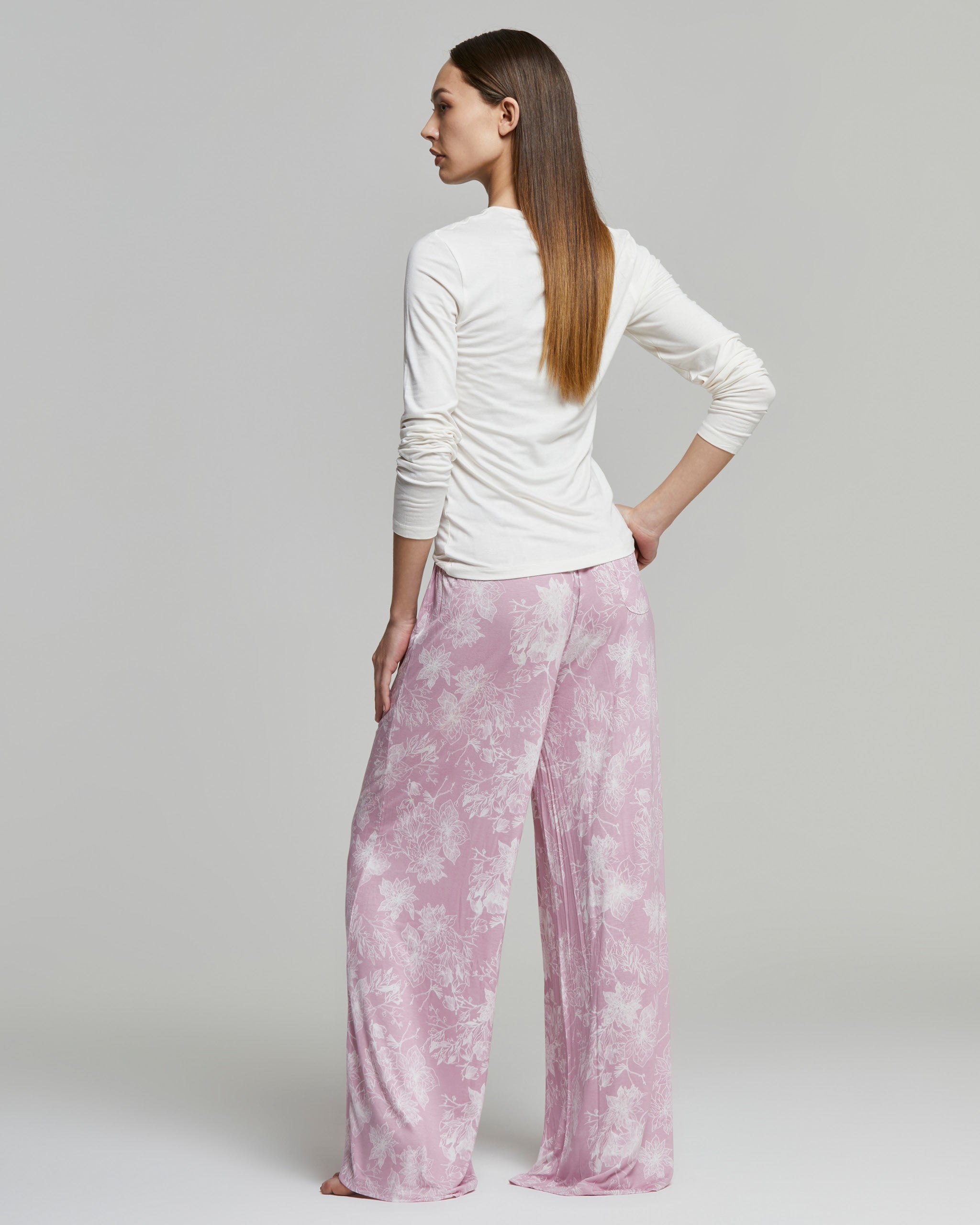 Cara long viscose pajamas