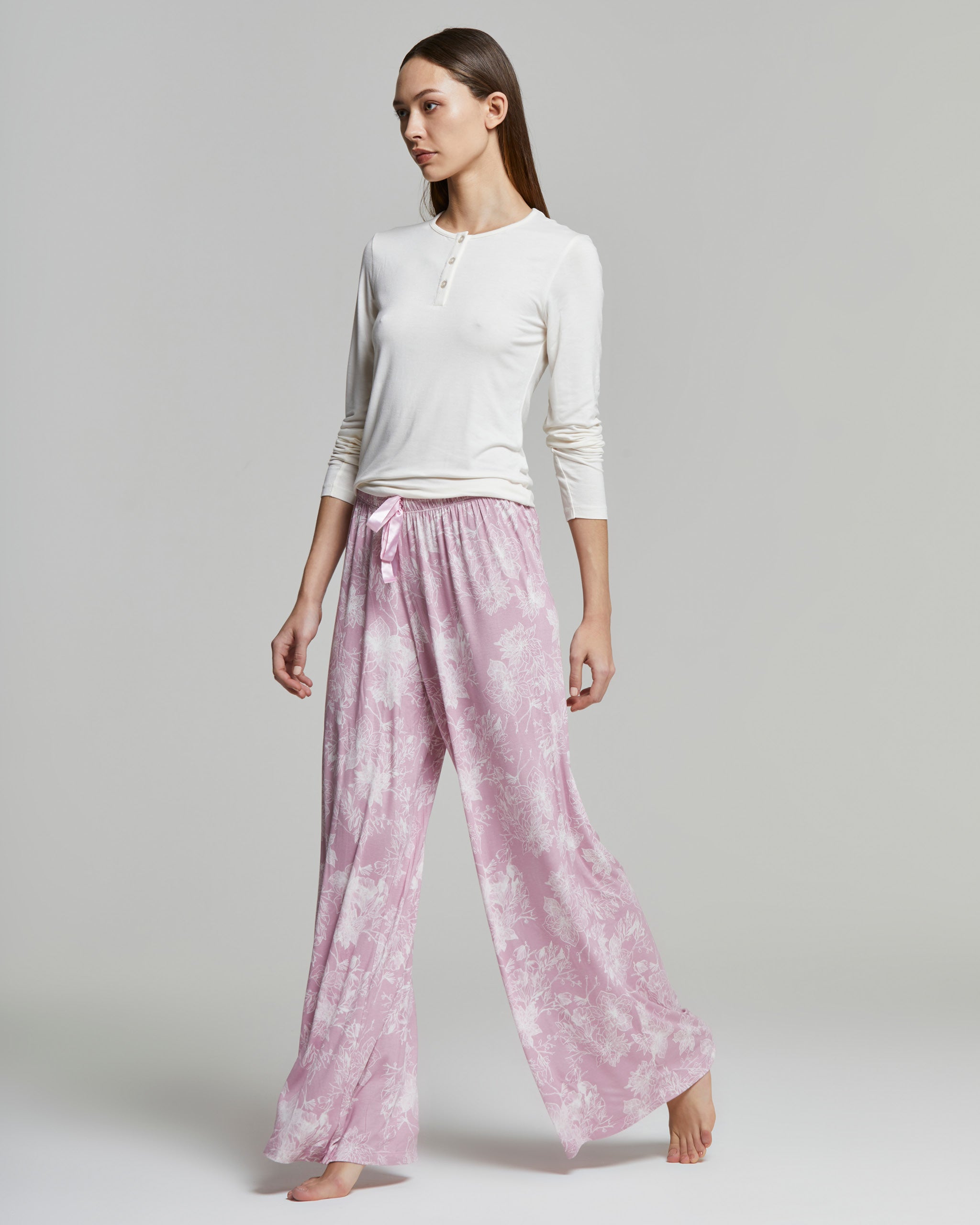 Cara long viscose pajamas