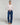 Long white viscose and flannel pajamas