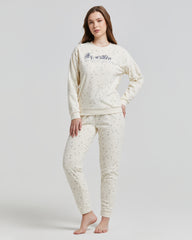Pyjama long en polaire de Laponie