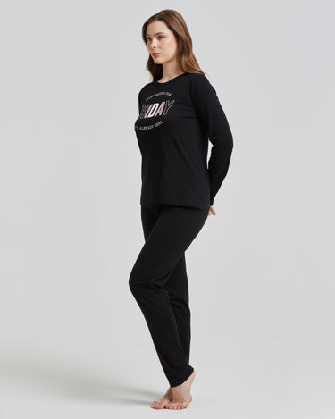 Pyjama long en coton Lorena