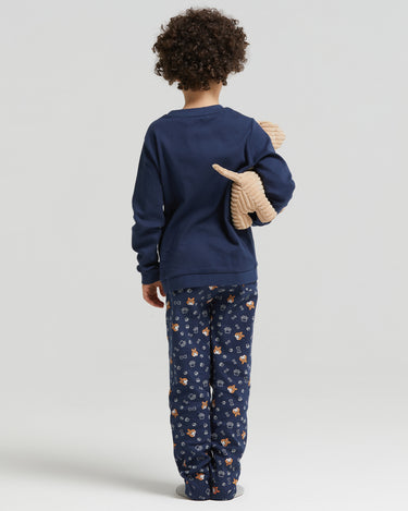 Yukon long warm cotton knit pajamas