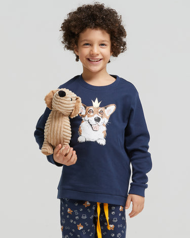 Yukon long warm cotton knit pajamas