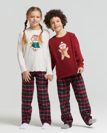 Long pajamas in interlock cotton and flannel from Holland