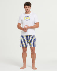 Pyjama court en coton Amalfi