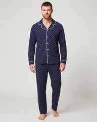 Langer Pyjama Filippo aus warmer Baumwolle