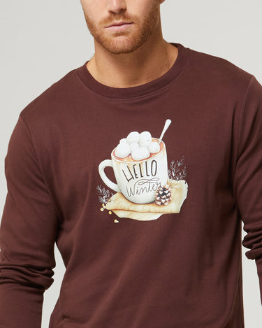 Pigiama lungo caldo cotone uomo Winter