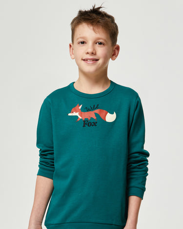 Warm long cotton pajama for boy Fox