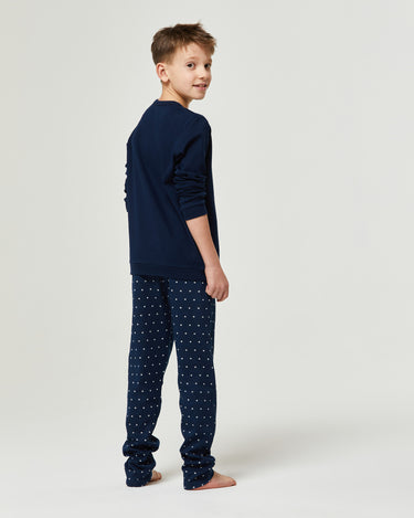 Warm long cotton pajama for boy Wolf