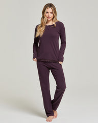 Pijama largo de bambú Carmen - premium collection