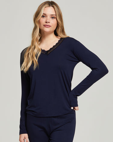 Langer Bambuspyjama Eugenia - Premium Collection