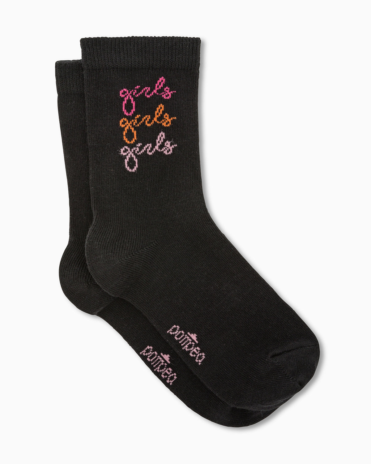 Tilde girls’ sock with jacquard writing