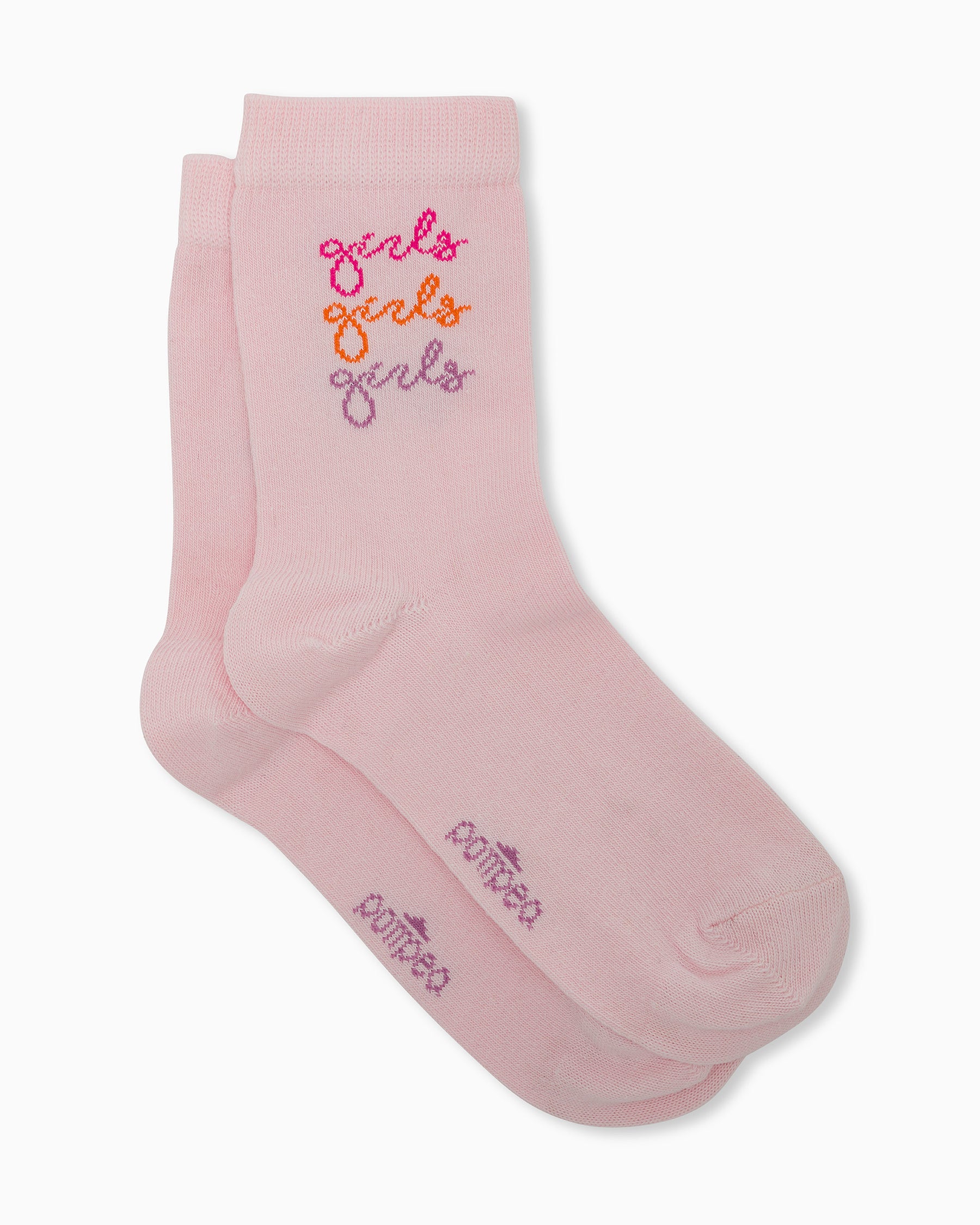 Chaussettes fille Tilde avec écriture jacquard