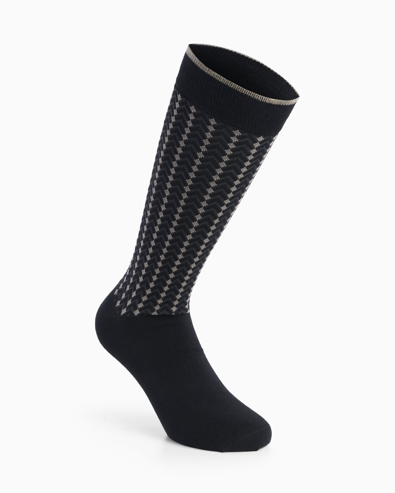 Lange Baumwollsocken Santiago mit geometrischem Muster