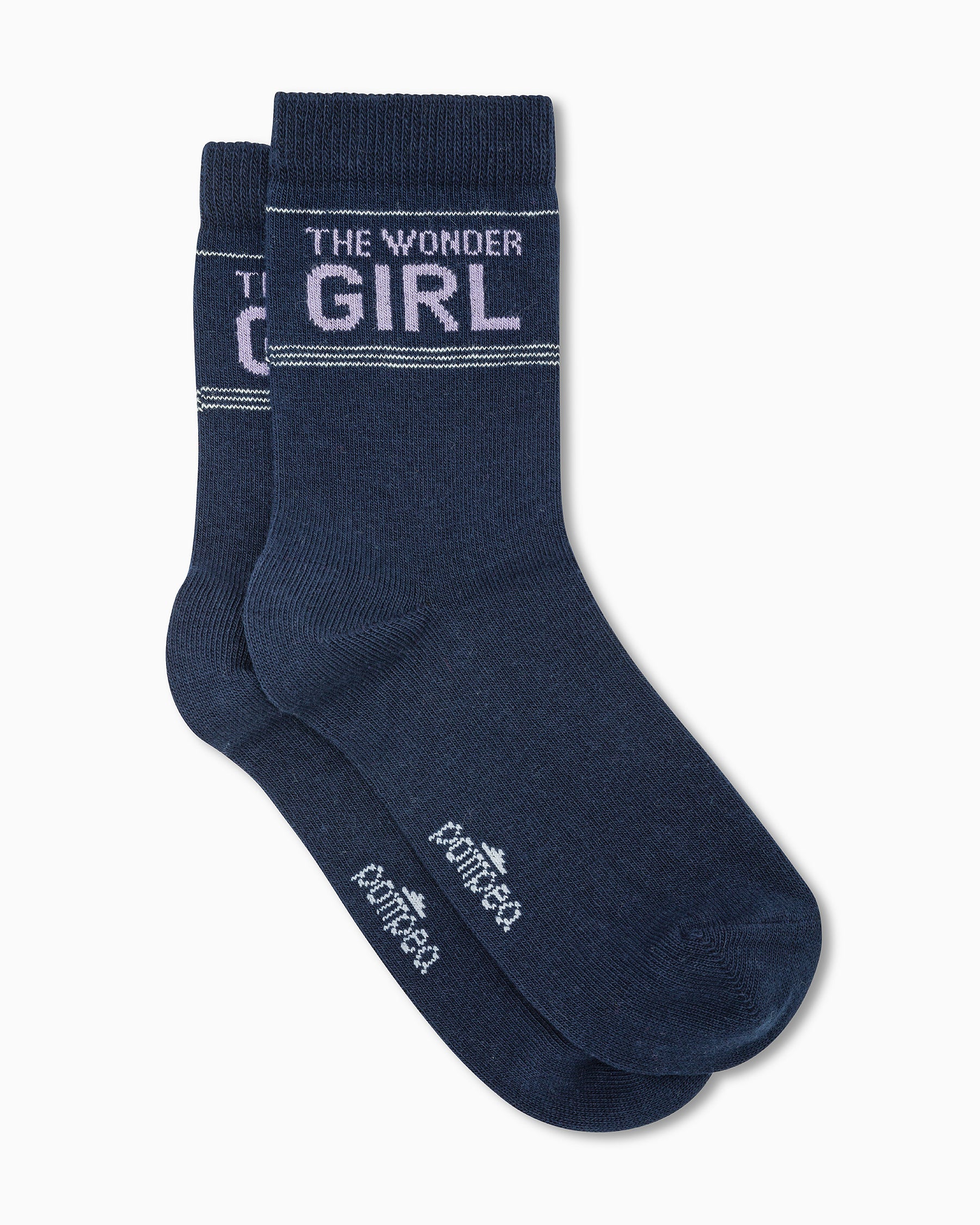 Veronica girls’ sock with jacquard writing