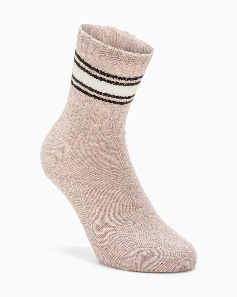 Charlotte vintage-colour beige tennis socks, Pompea