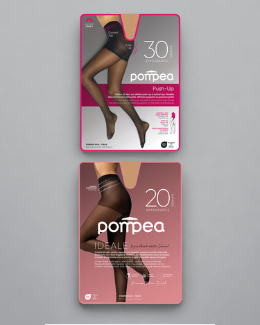 Set Collant Push-Up 30 Den + Collant Ideale (Ambrato)