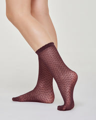 Calzino velato Martina micro pois