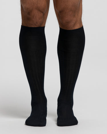 Calza lunga a coste in cotone Filo di Scozia