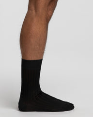 Calza corta a coste in cotone Filo di Scozia