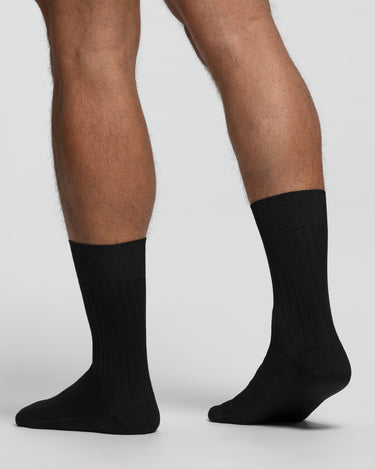 Calza corta a coste in cotone Filo di Scozia