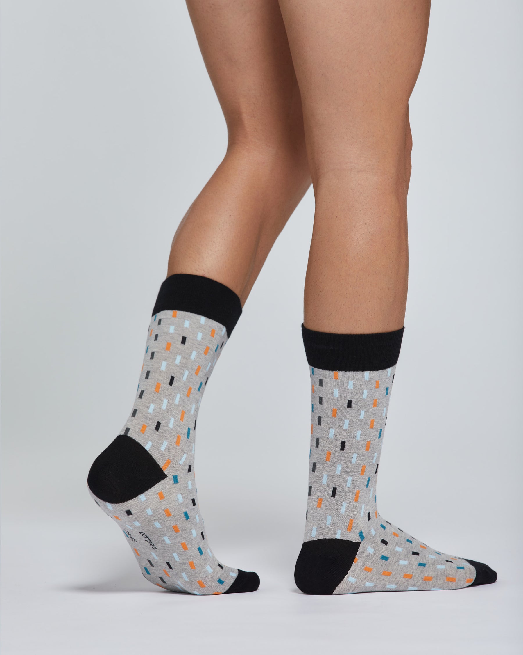 CAMILLO COTTON SOCKS WITH CHECKED PATTERN 