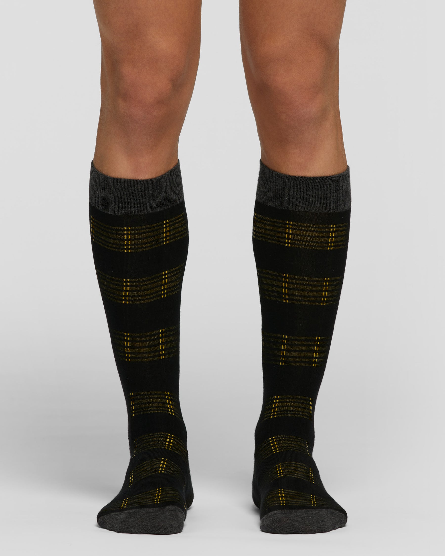 Roccaraso long cotton socks with striped pattern 