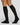 Peak long cotton socks with micro-striped pattern 