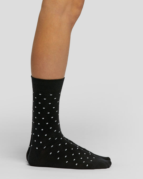 Everest cotton socks with polka dot pattern 