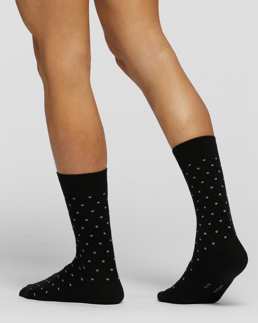 Everest cotton socks with polka dot pattern 