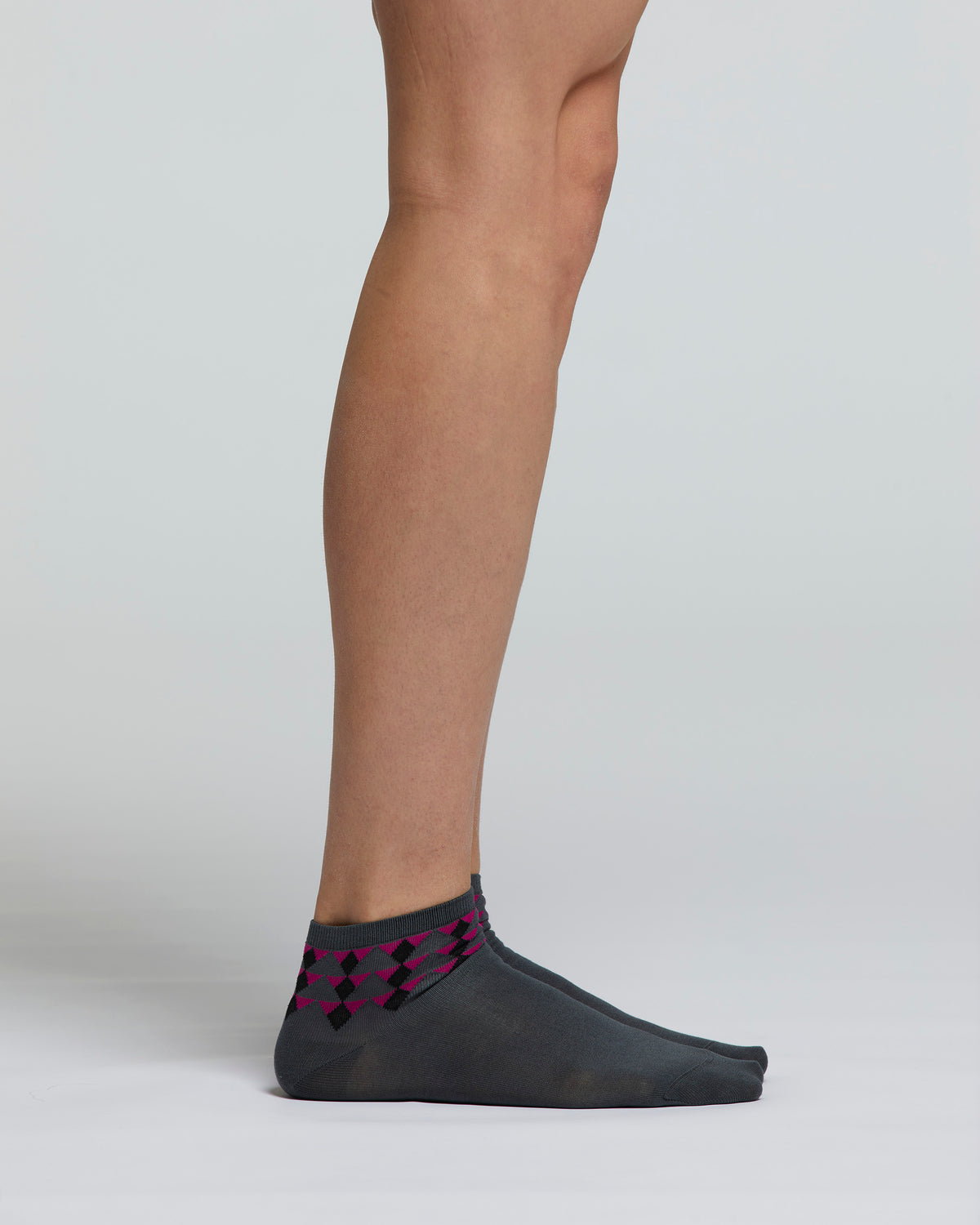 BAMBÙ SOCKS WITH ANKLE COLOURED PATTERN 