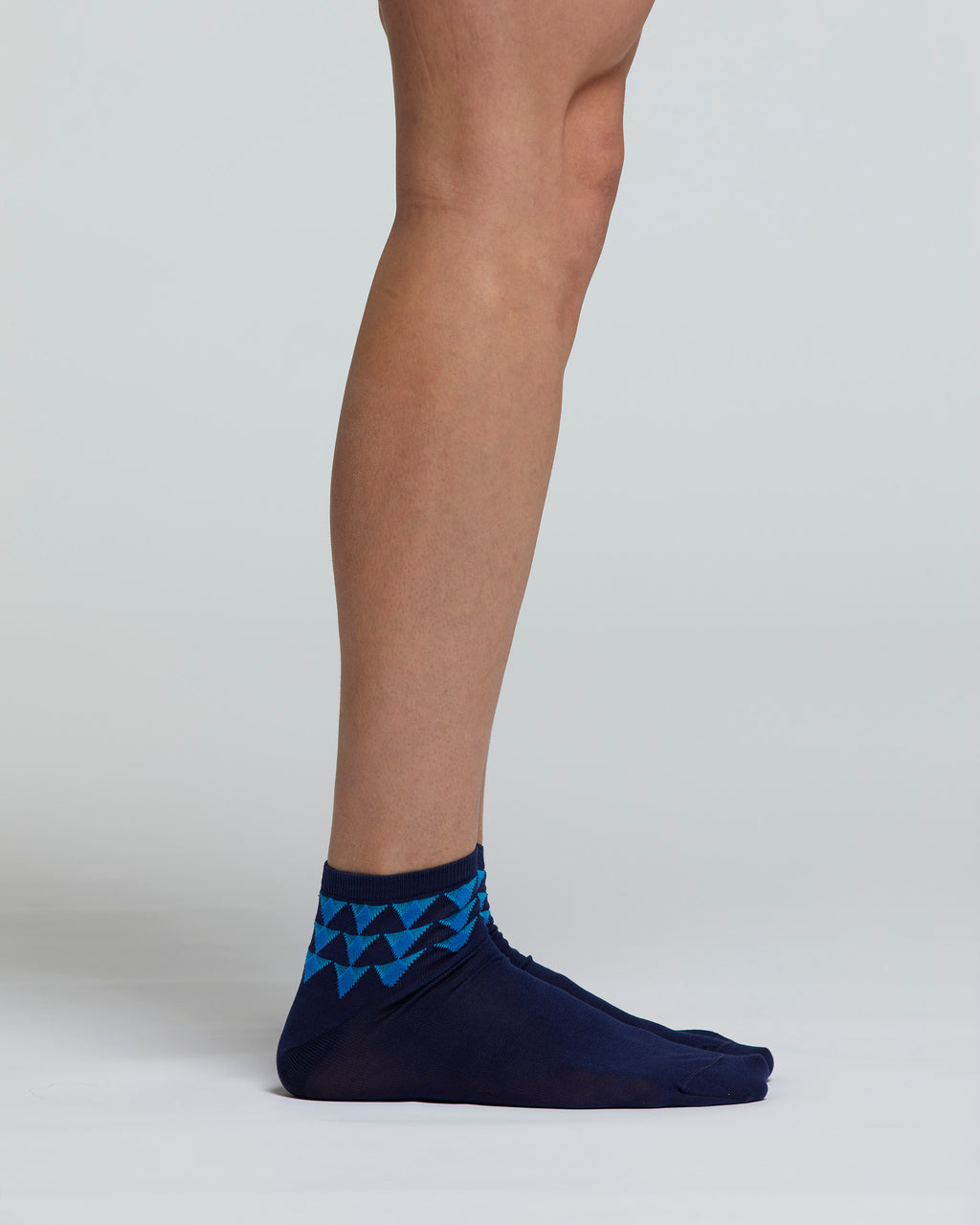 BAMBÙ SOCKS WITH ANKLE COLOURED PATTERN 