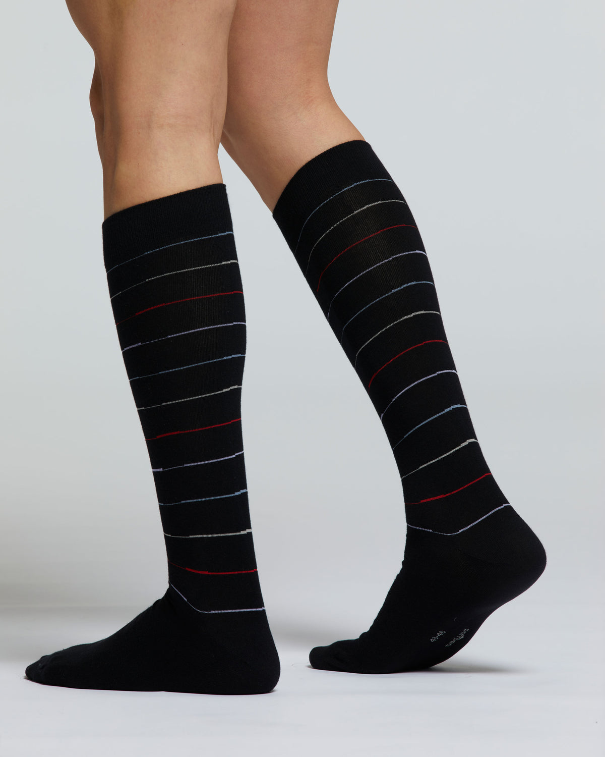 LONG BRUGO COTTON SOCK WITH STRIPE PATTERN