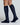 LONG COTTON OLMO SOCK WITH VERTICAL-STRIPE PATTERN