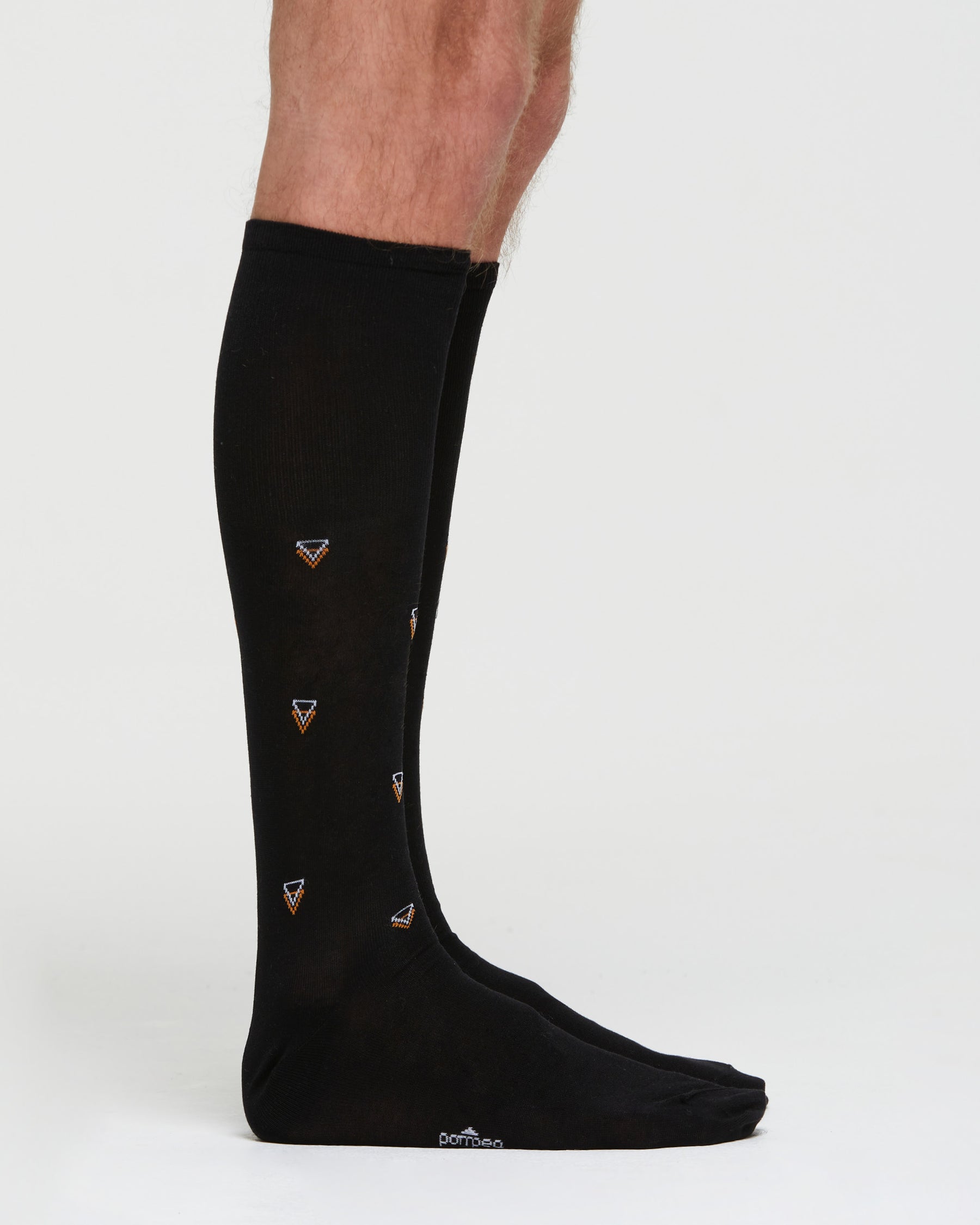 CHAUSSETTES LONGUES EN COTON GIOELE AVEC MOTIF TRIANGLE