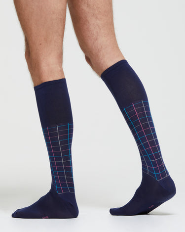 CALZA LUNGA COTONE MARCO FANTASIA QUADRETTATA