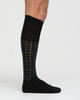 MARCO COTTON LONG SOCK WITH CHECK PATTERN 