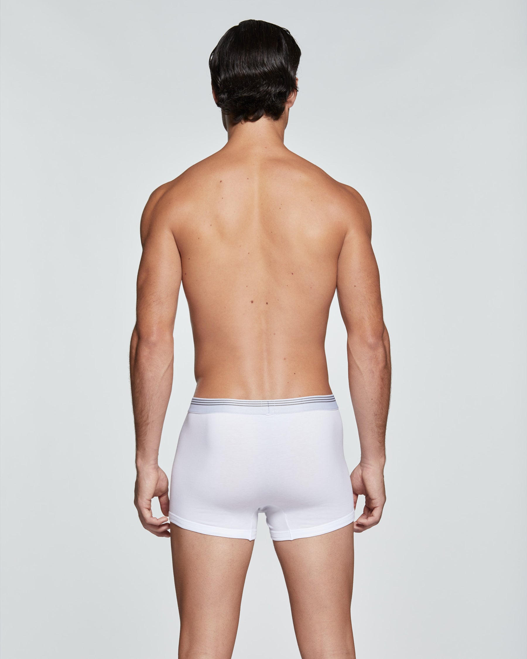 Player cotton trunks with contrasting waistband