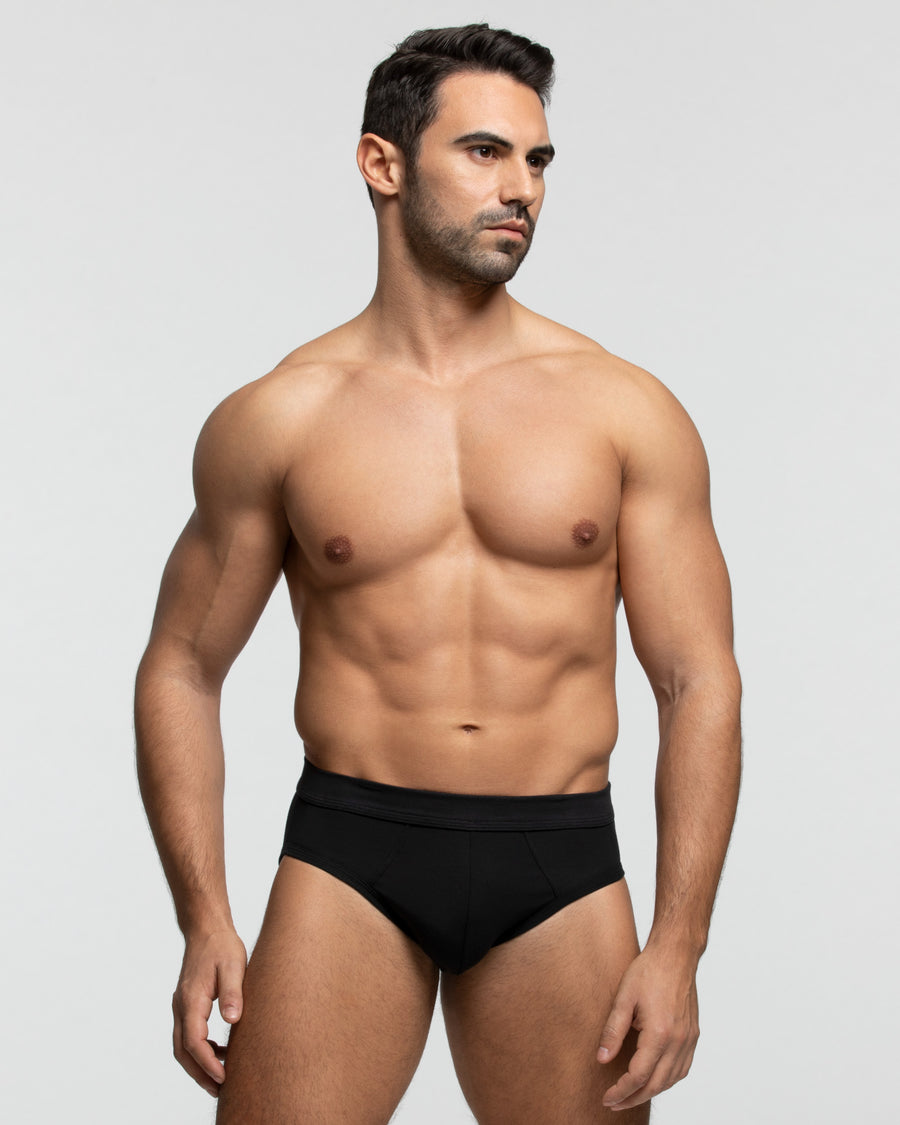 GOTS certified cotton briefs, Cotton Planet, black