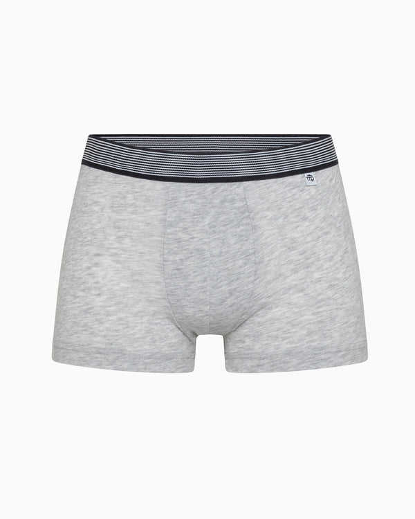 Boxer bimbo in cotone organico con elastico a righe