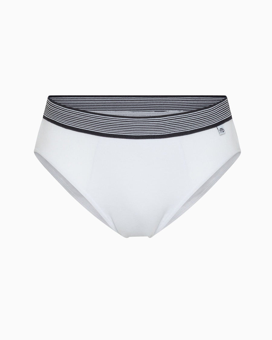 Underwear in stretch organic cotton - White