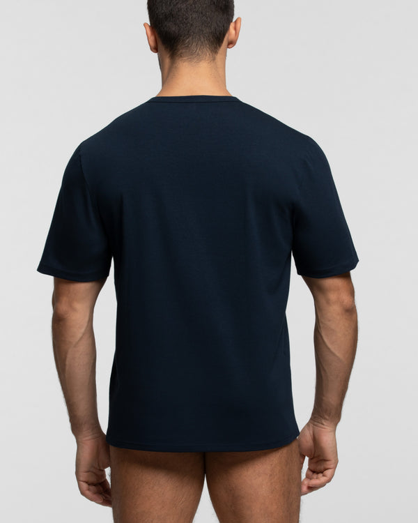 T-shirt col rond en coton biologique Cotton Planet, coupe confort
