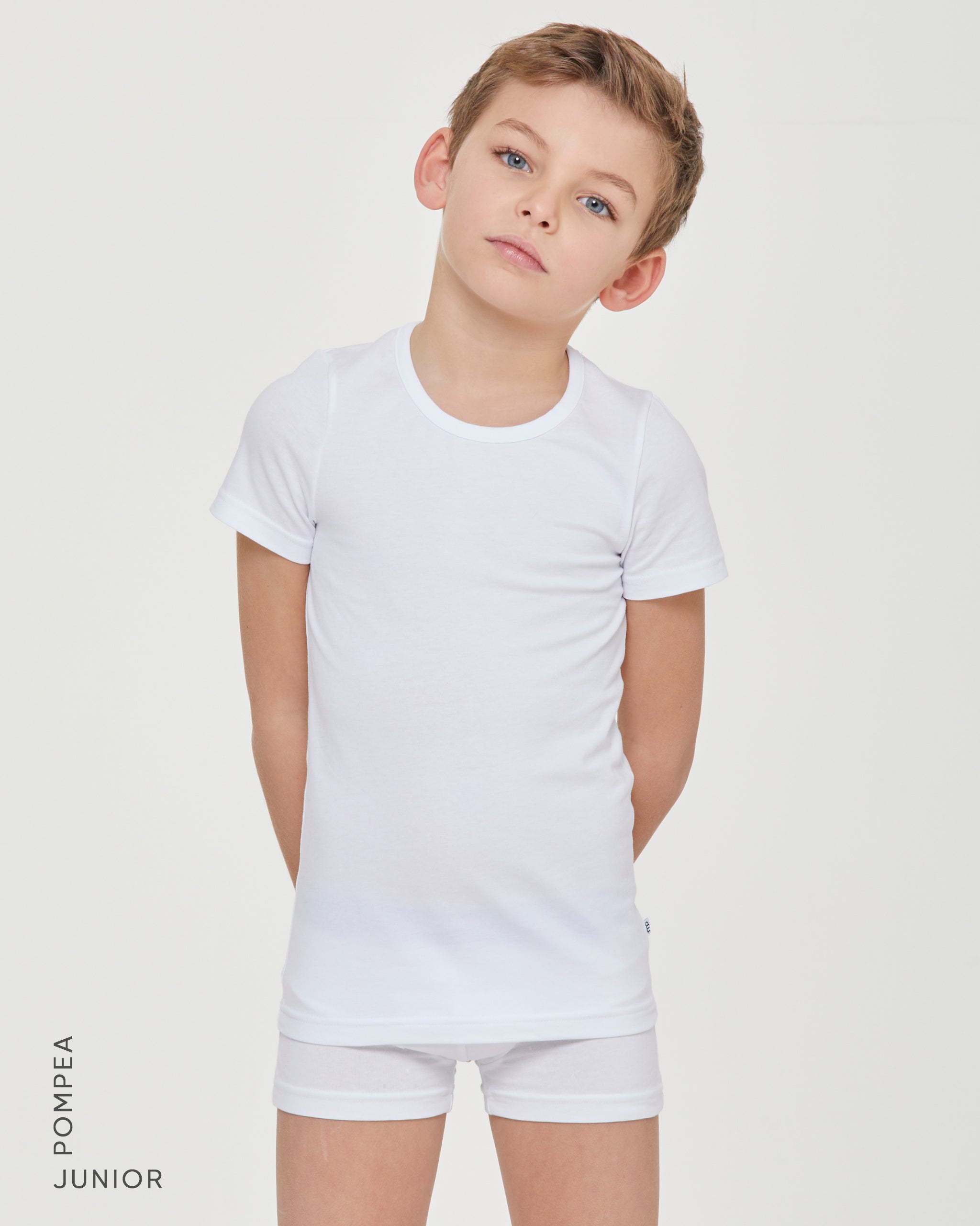 T-shirt col rond en coton bio pour garçon