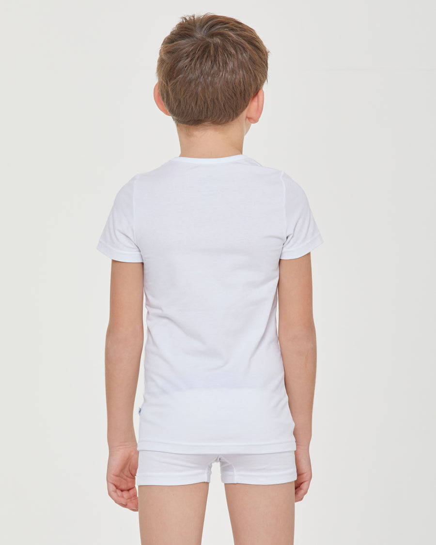 T-shirt col rond en coton bio pour garçon