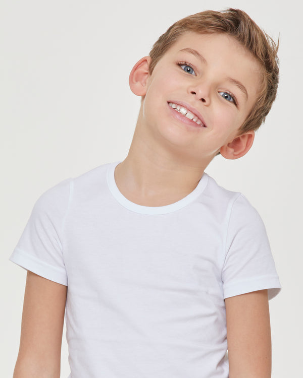 Boys stretch organic cotton T-shirt vest 